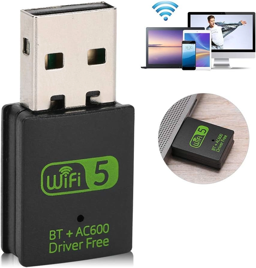 USB Wireless Internet Adapter - Dual Band 2.4G/5G USB Bluetooth