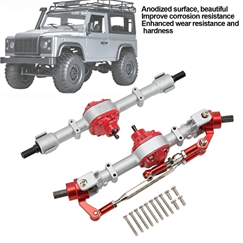 Metal Front Rear Axle Set - Aluminum Compatible with MN D90 D91 99S FJ45