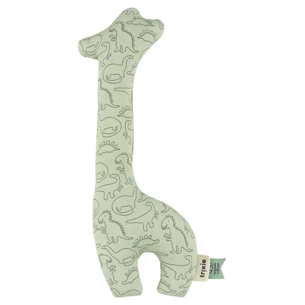 TRIXIE Rattle Giraffe Daring Dino - 0 months 100% organic cotton