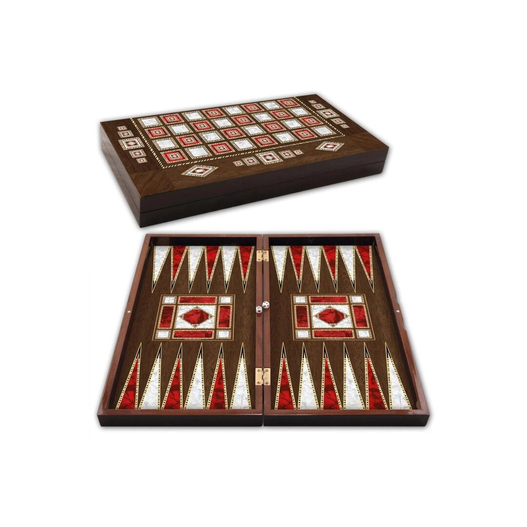 STAR 19 Turkish Platin Backgammon Set
