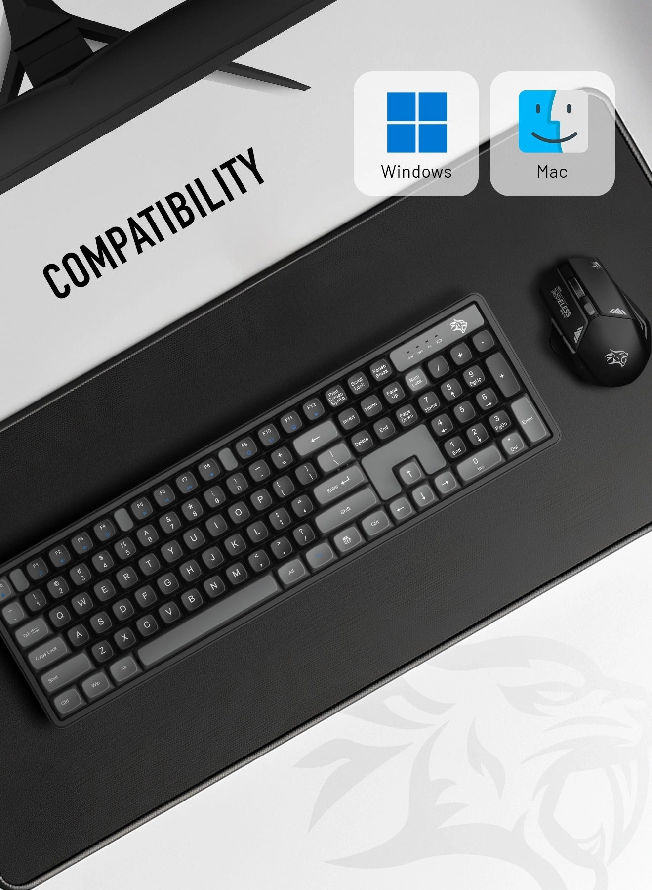 Keyboard + Mouse - EN Wireless
