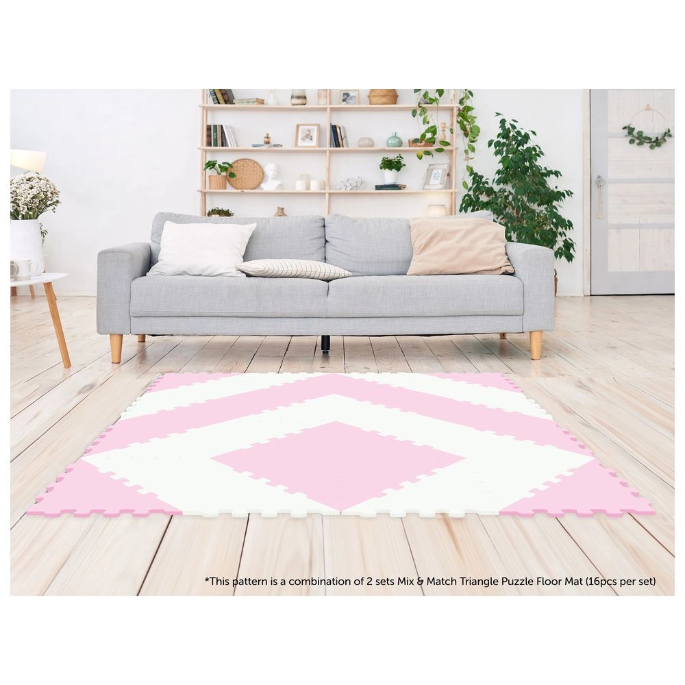 Triangle Puzzle Floor Mat - 10m+ 32 pieces