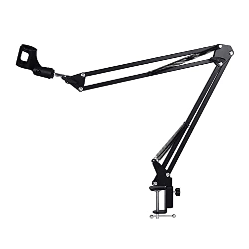 Mic Stand - Extendable Scissor Arm Table Mounting Clamp