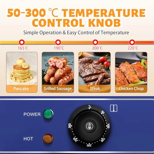 Electric Countertop Griddle - Two Half Iron Plate 55*35.5cm