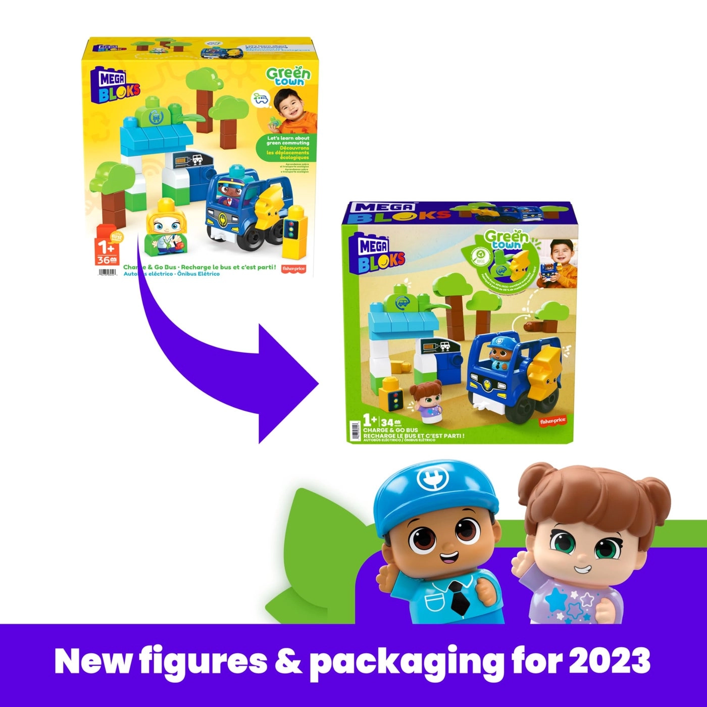 Charge & Go Bus - 34pcs