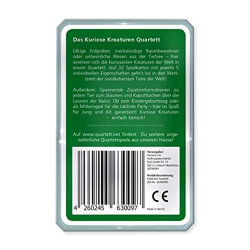 Curious Creatures Quartet - 6 years and up 32 pieces