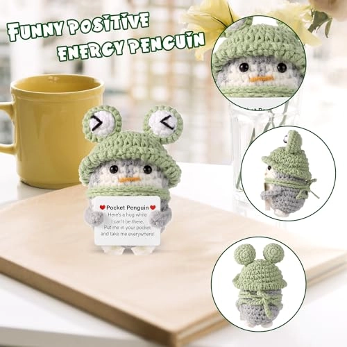 Positive Penguin - 9 cm Knitted