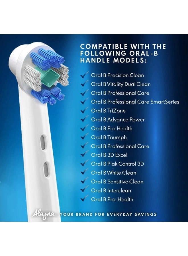 Precision Brush Heads - 4 Count White