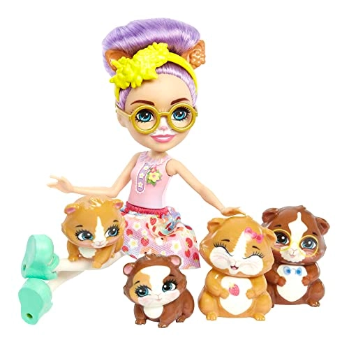 Glee Guinea Pig Doll - 6-in 4 Animal Figures Ages 4+ Set