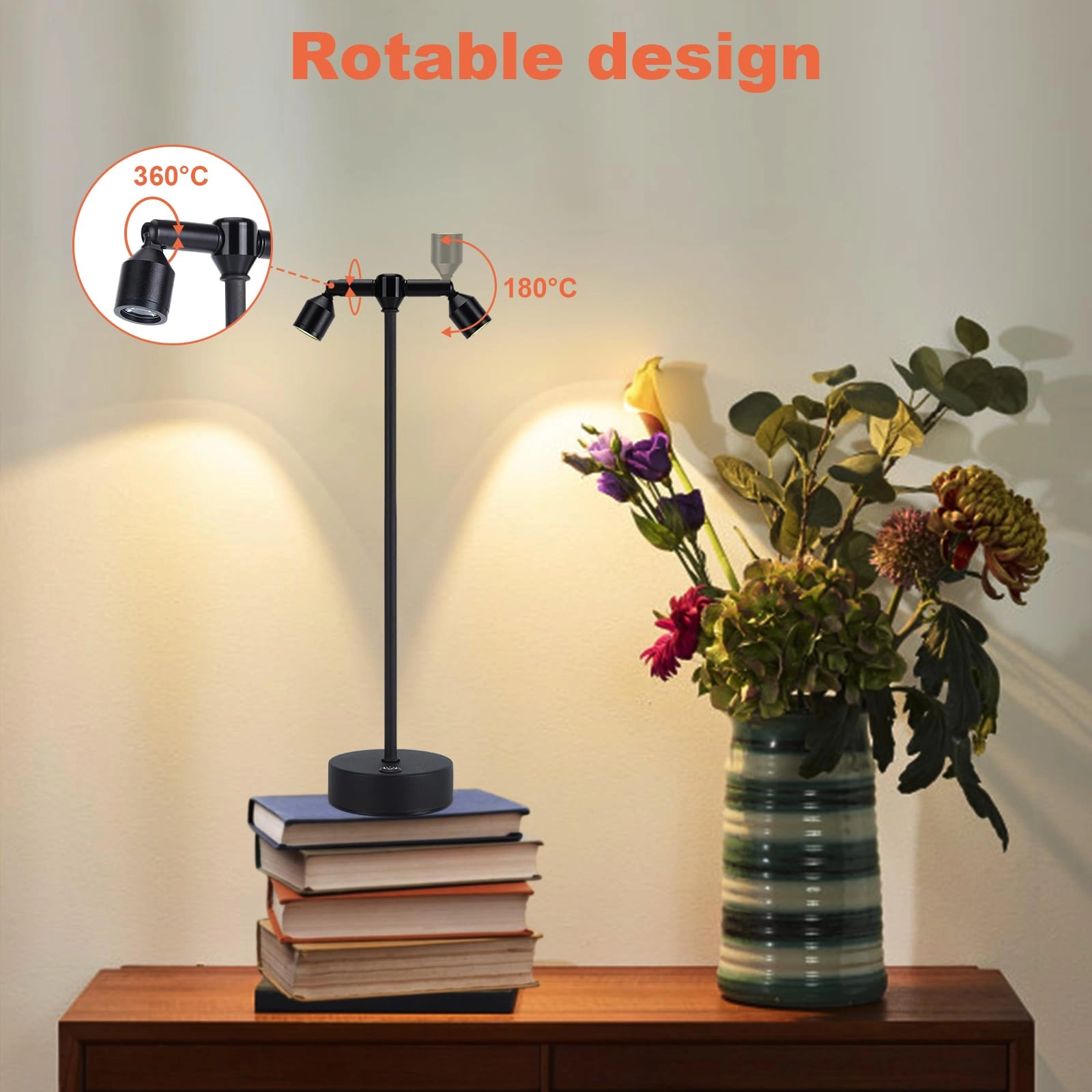 Rechargeable Cordless Spotlight - Table Spotlight Warm White