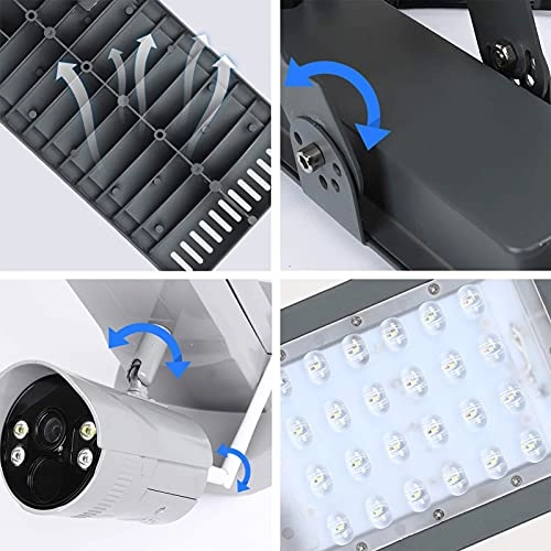 Solar Street Light Security Camera 1080P