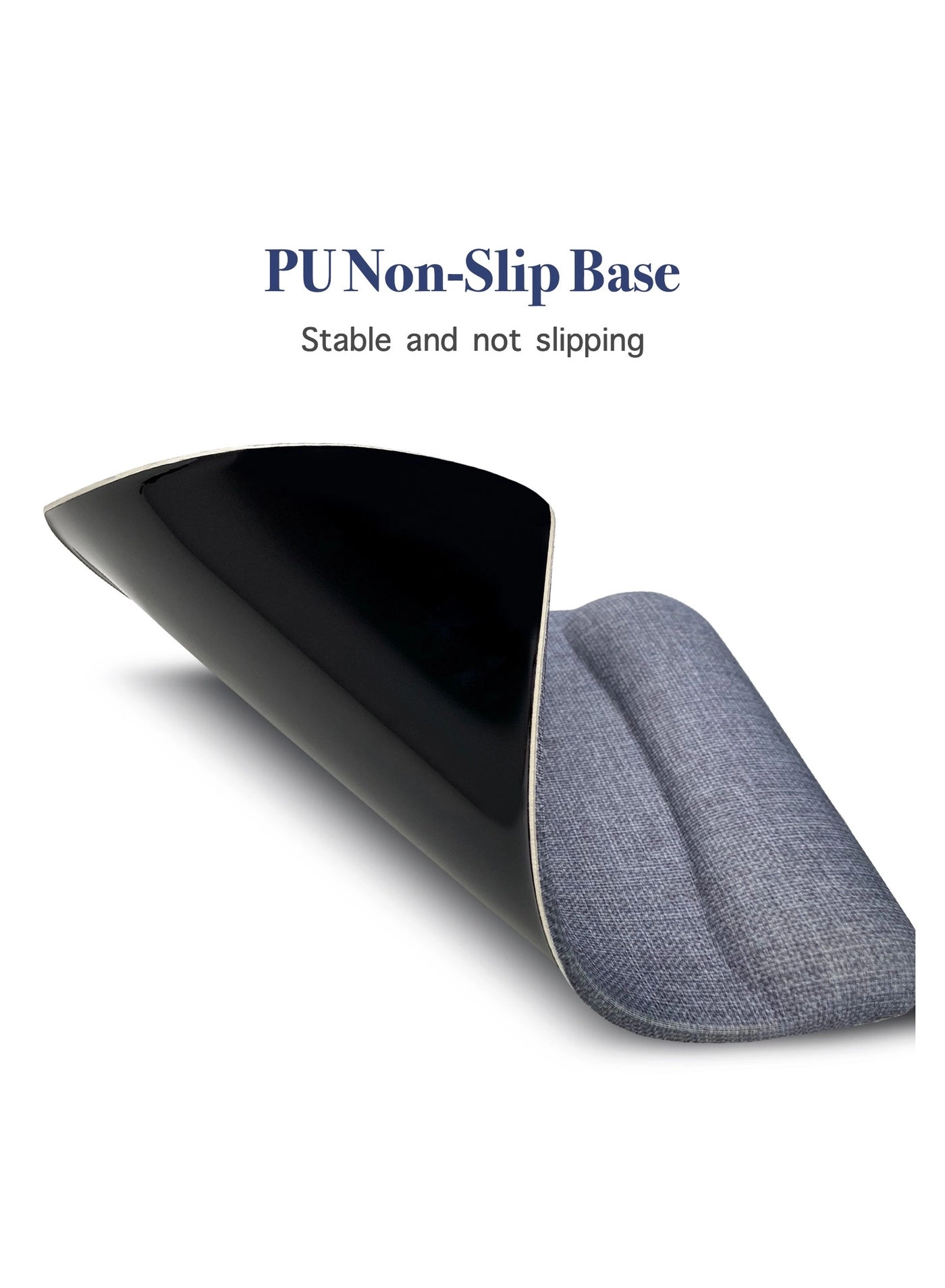 Lycra Cloth Ergonomic Mouse Pad - 25.5x19 cm