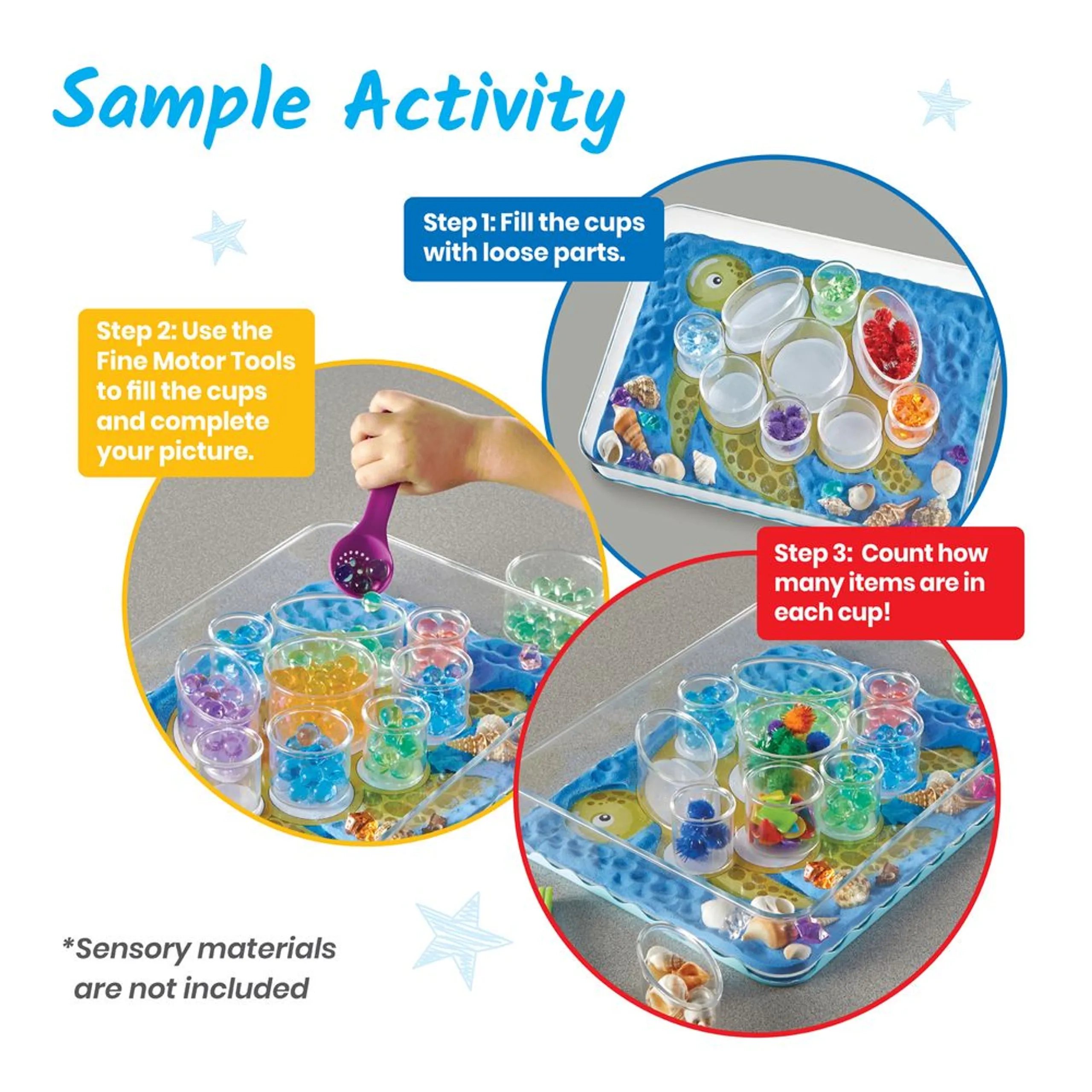 Create Your Play Sensory Tray - 3 years and above 28 pieces
