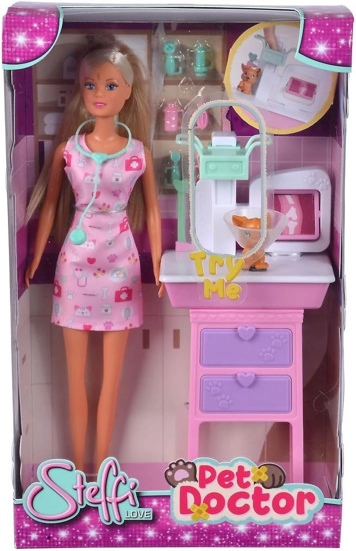Steffi Love Pet Doctor Doll Playset - 29cm Ages 3+