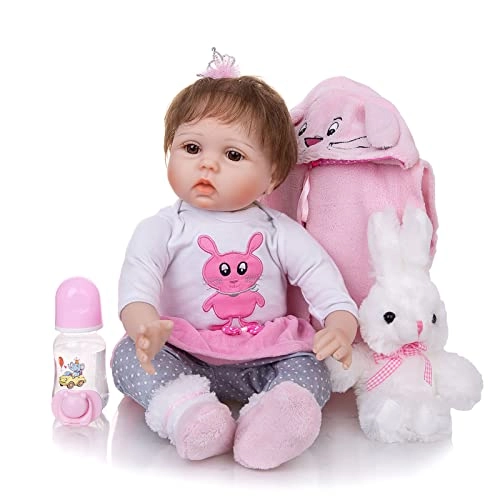 Reborn Baby Doll - 55cm 22" Vinyl Cotton Body
