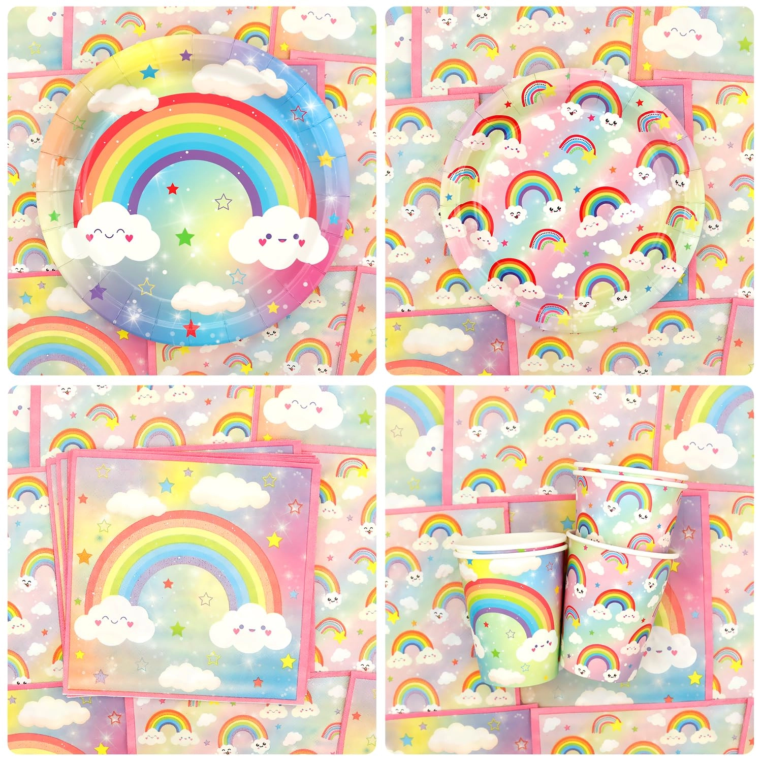 Rainbow Birthday Party Decorations - Serves 20 Birthday