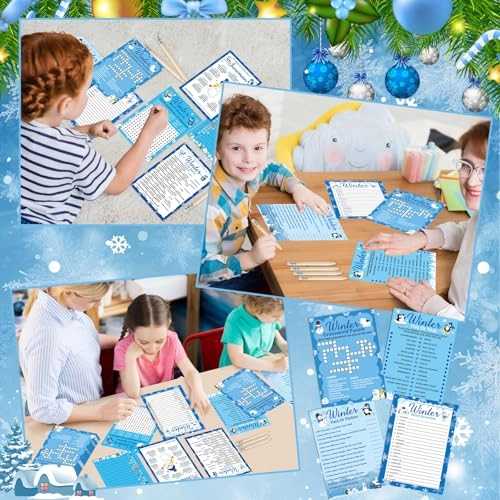 Winter Party Games Cards - 231Pcs over 3 years old