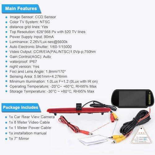 Reversing Camera - Night vision 628 x 586 pixels