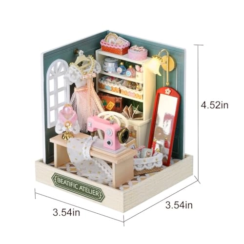 Miniature Dollhouse Kit - candy, cake and milk tea