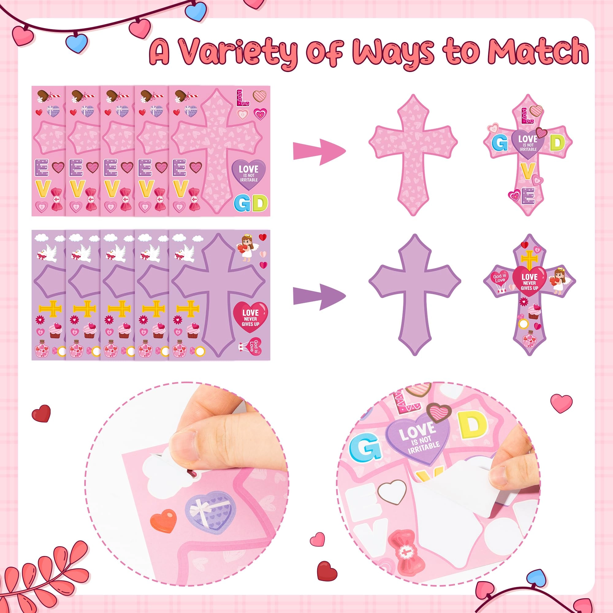 Valentines Sticker Book 40 pcs