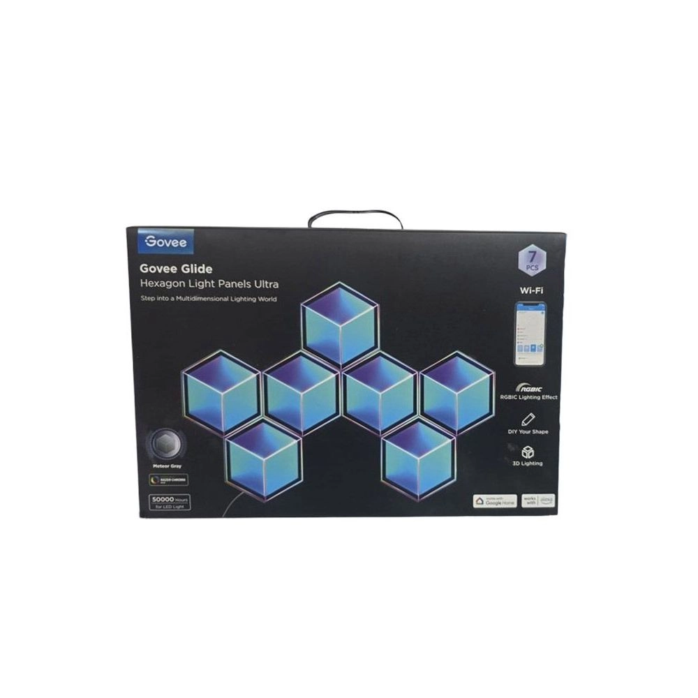 Govee Glide Hexagon Light Panels - Ultra Meteor Grey Pack Of 7
