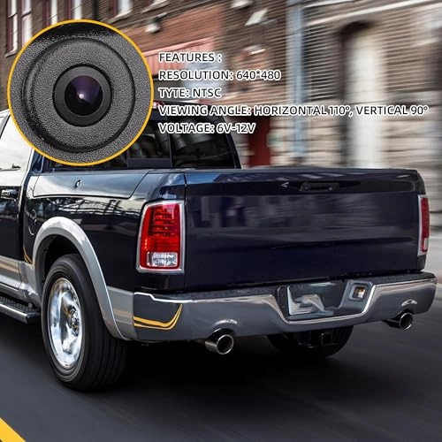 Tailgate Handle with Backup Rear View Camera - RCA 640*480 pixels