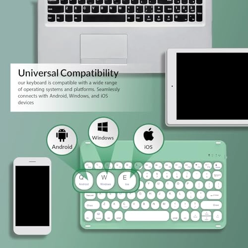 Wireless Bluetooth Rechargeable Keyboard - QWERTY Bluetooth