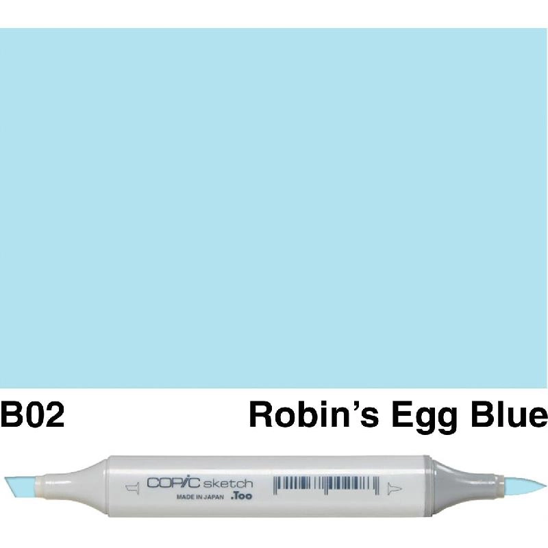 Copic Sketch B-02 - Robin's Egg Blue Twin Tip