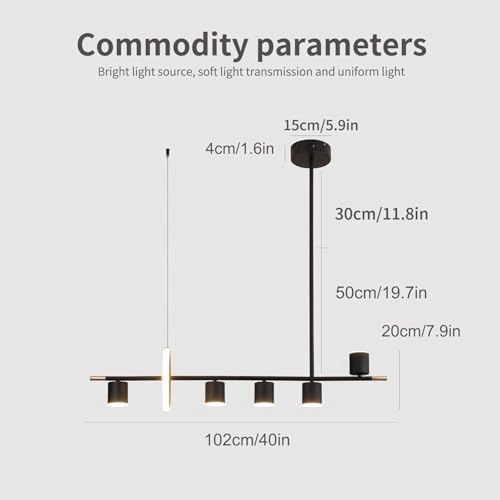 LED Pendant Light - 47.2in(120cm)