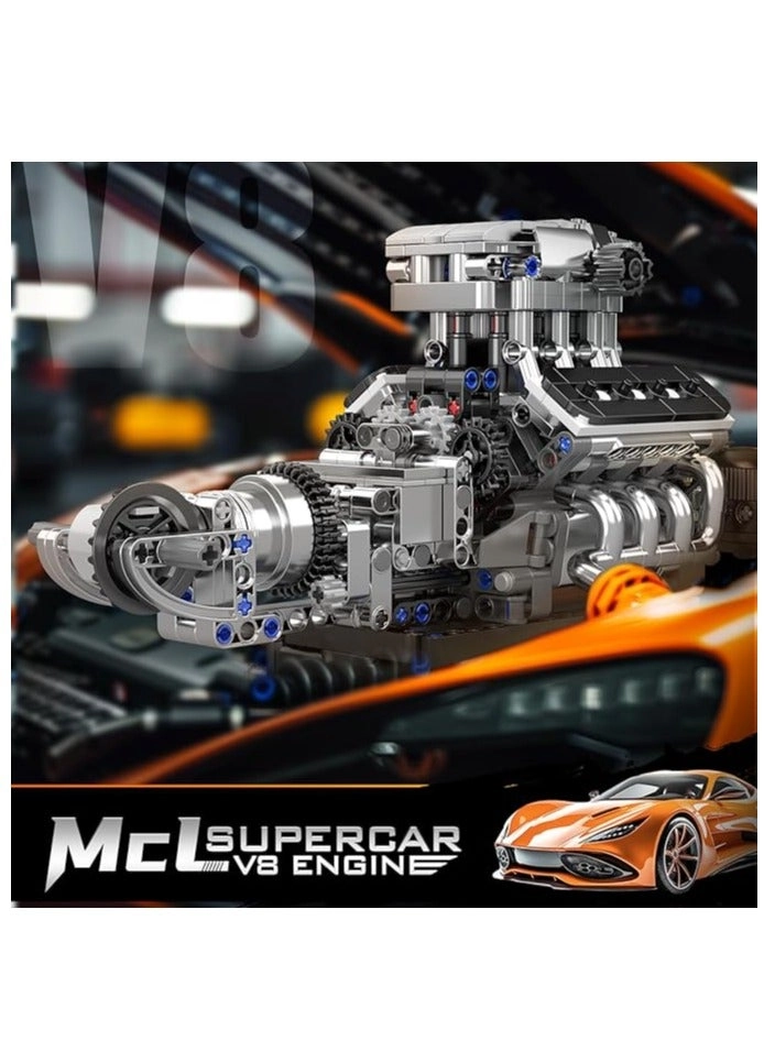 V8 Engine Model Kit - 737 pcs