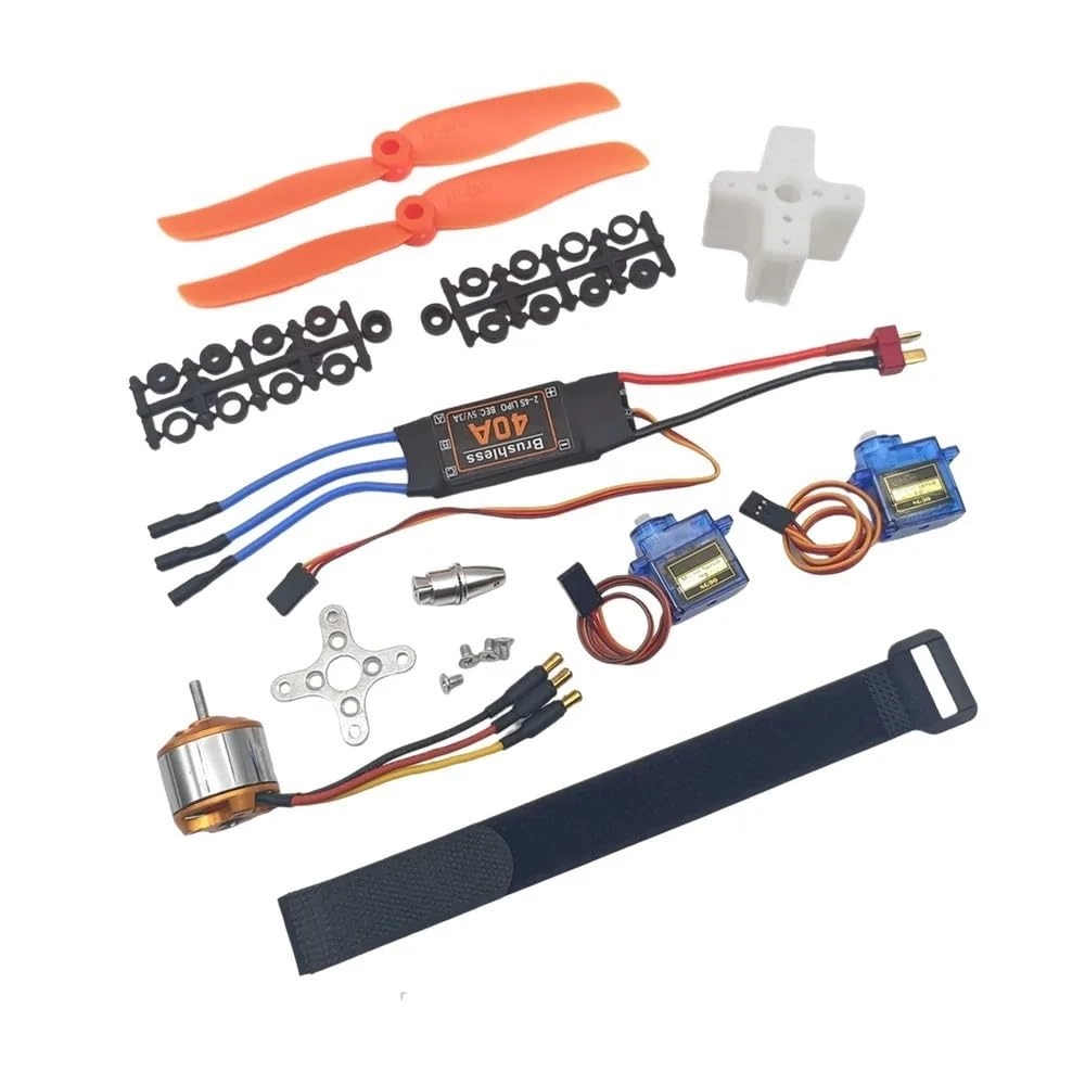 LINHUABAI Brushless Motor - KV1400 40A XT60 + Propeller + SG90 9G Servo - 9G