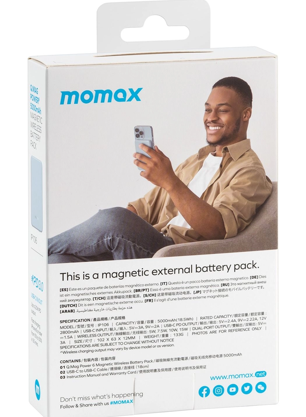 Q.Mag Power 6 - 5000mAh 20W 15W