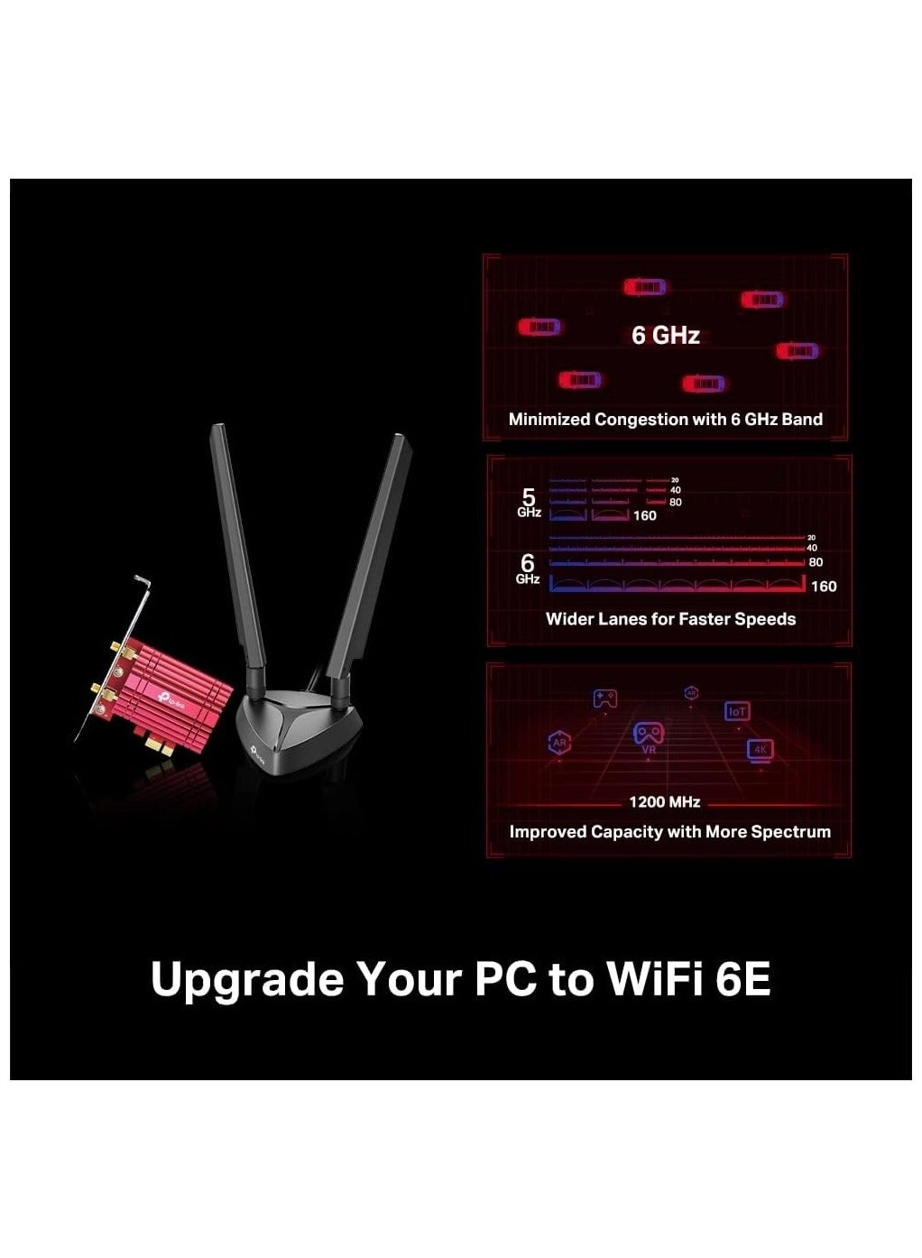 Archer TXE72E - Tri Band PCIe WiFi 6E