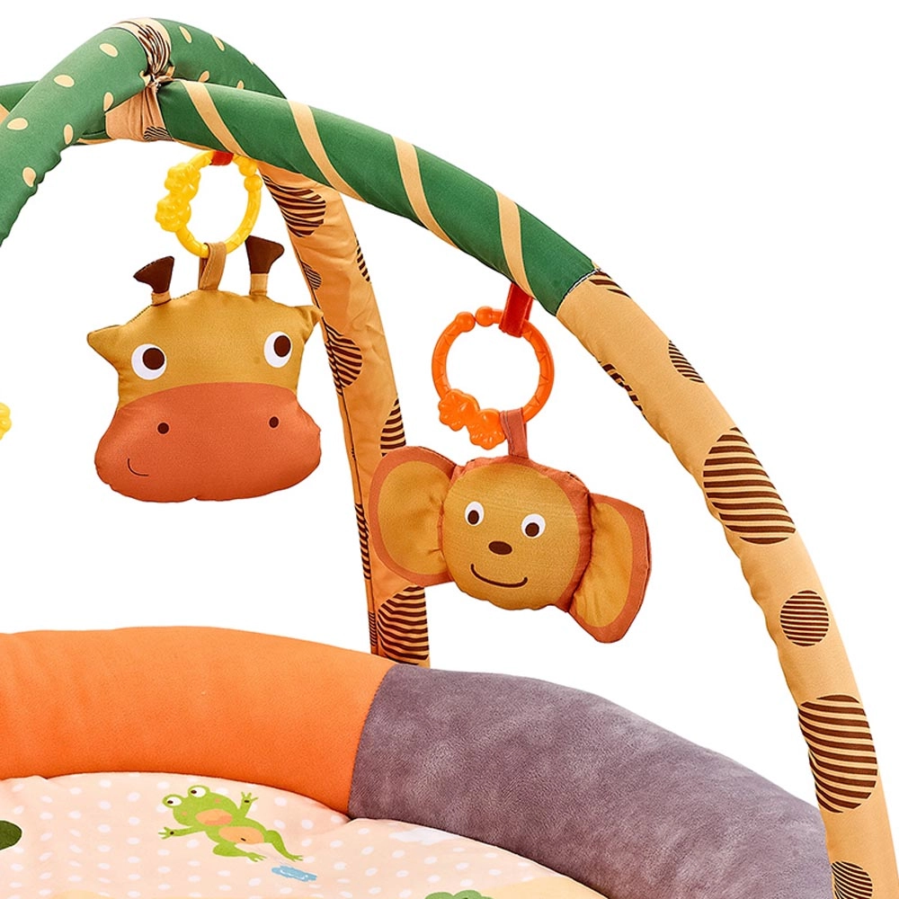 Baby Round Comfy Play Mat Activity Gym - Giraffe 0 month