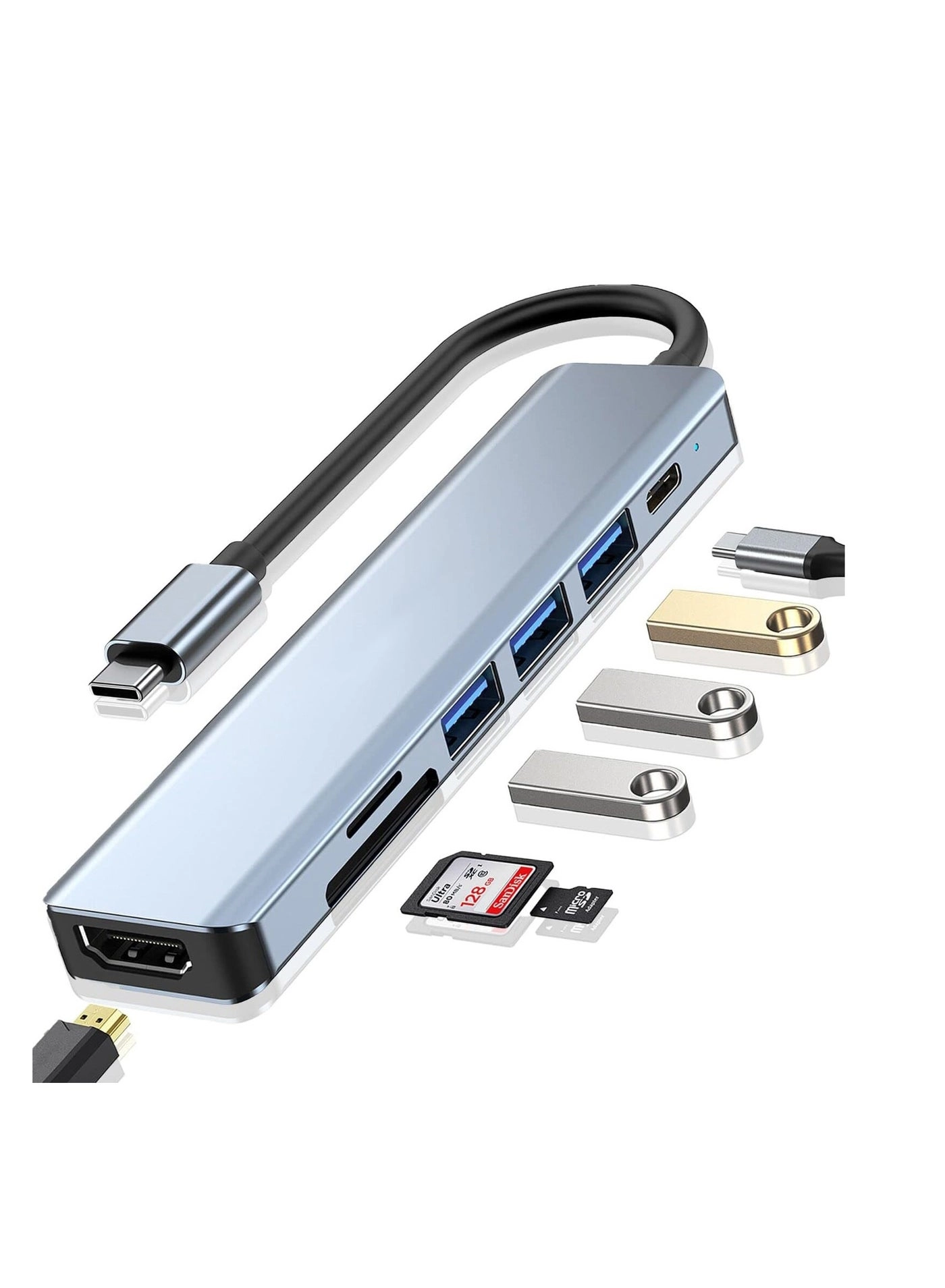 HUB-7IN1 - 4K HDMI 100W PD