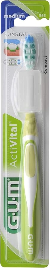 GUM Sunstar Activital Compact Tooth Brush - Medium