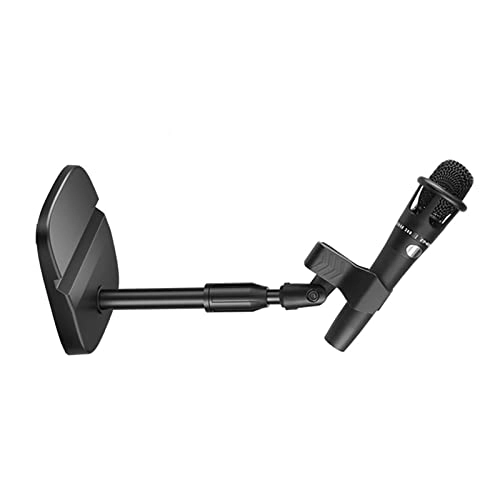 Desktop Microphone Stand - Bottle Mic Clip Adjustable Black