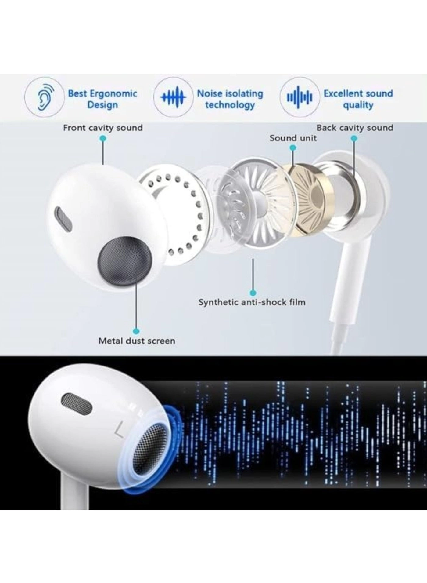 Type-C Earphones Wired Earphone