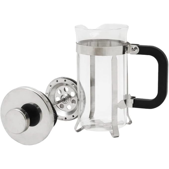 French Press - Borosilicate Glass Stainless Steel Filter