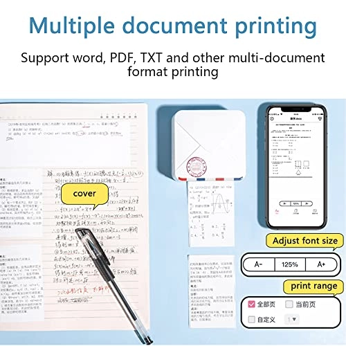 Mini Pocket Printer - 304dpi Bluetooth Thermal