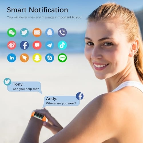 F21 - 1.47-inch touchscreen IP68 Waterproof Orange