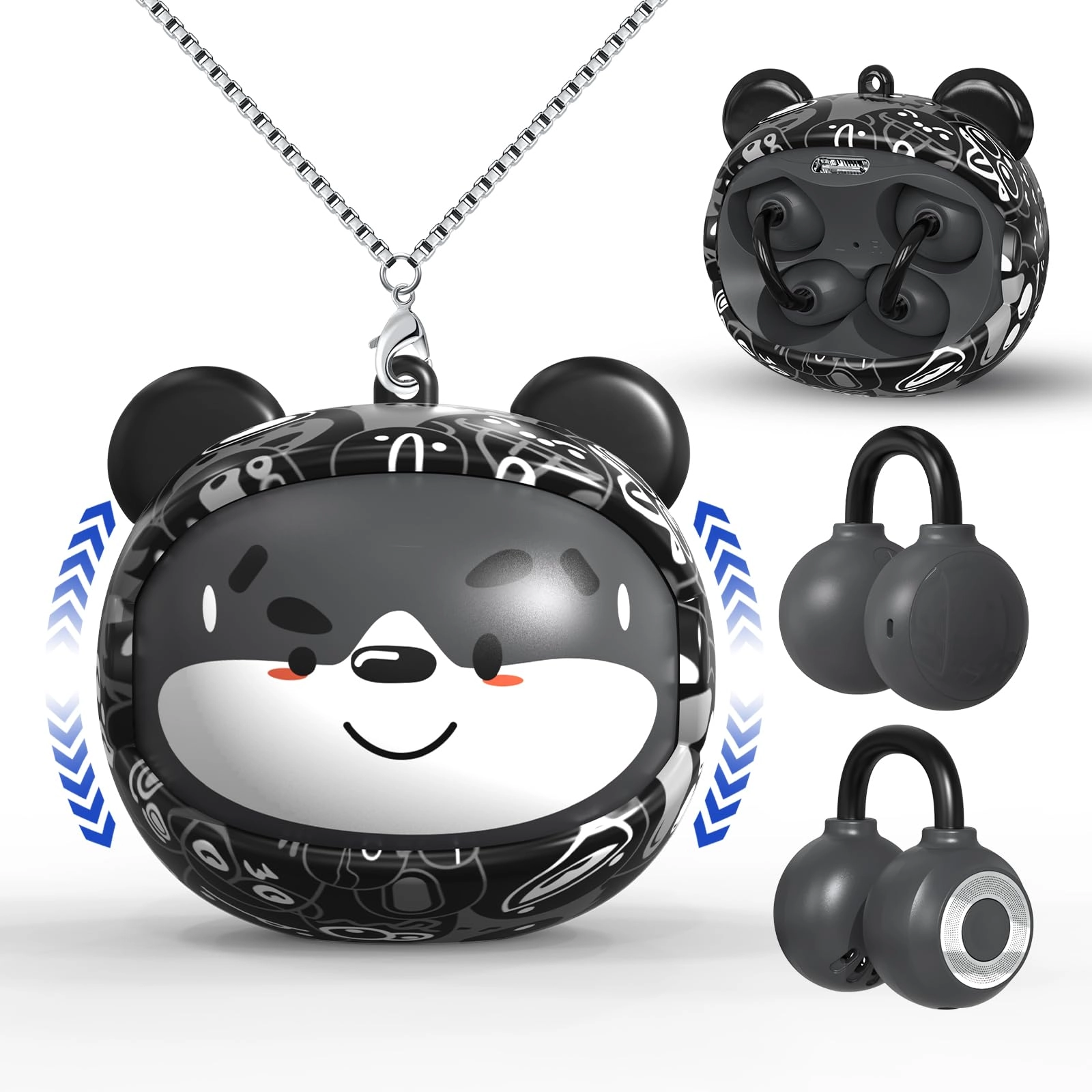 QearFun Clip-On Earbuds Wireless Earbud