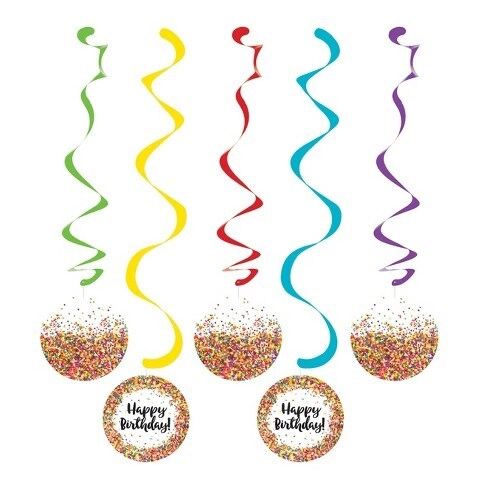 CREATIVE CONVERTING Sprinkles Dizzy Danglers - 5 pcs