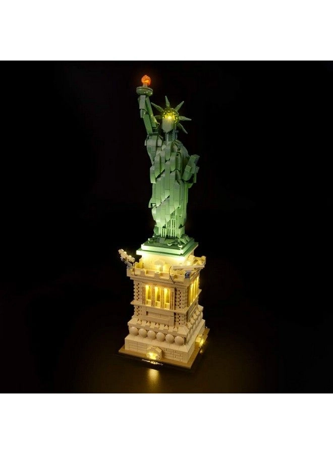 Led Lighting Kit For Architecture Statue Of Liberty - Compatible With Lego 21042