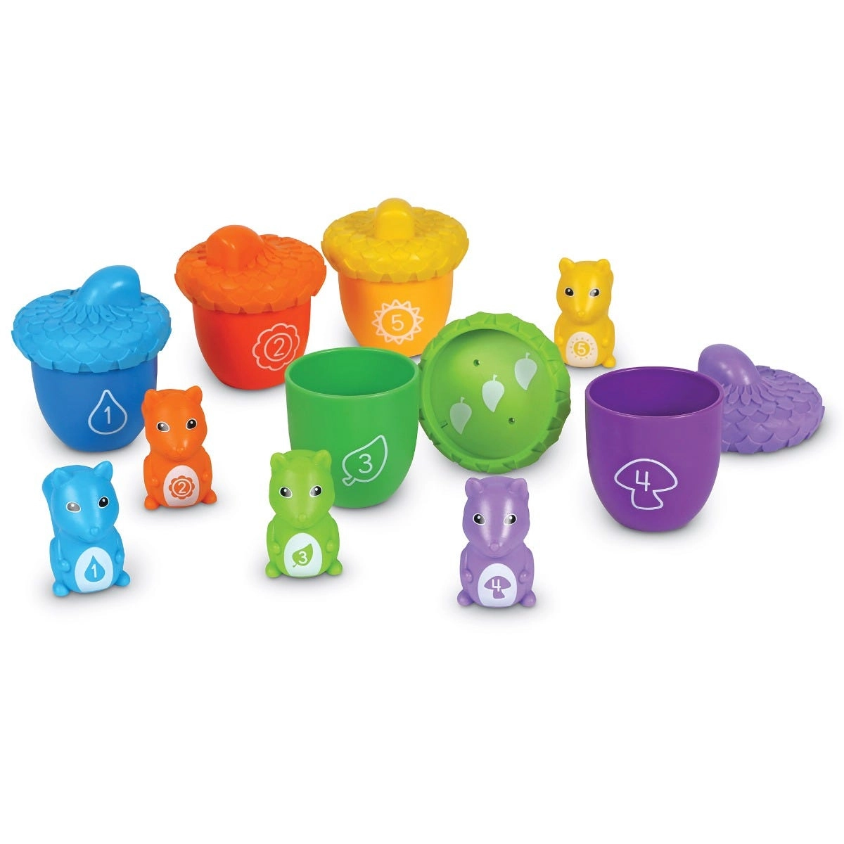 Snap-N-Learn Surprise Squirrels - 18 months+ 15 pieces