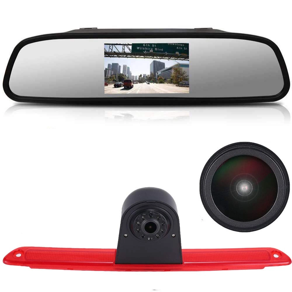 Reversing Camera - 628 x 586 pixels + LCD Car Monitor - 4.3 inch 320 x 240