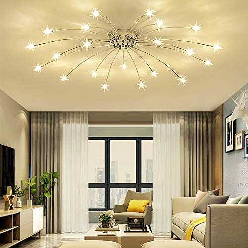 Nordic Art Stars Ceiling - G4 21 head Black and white light