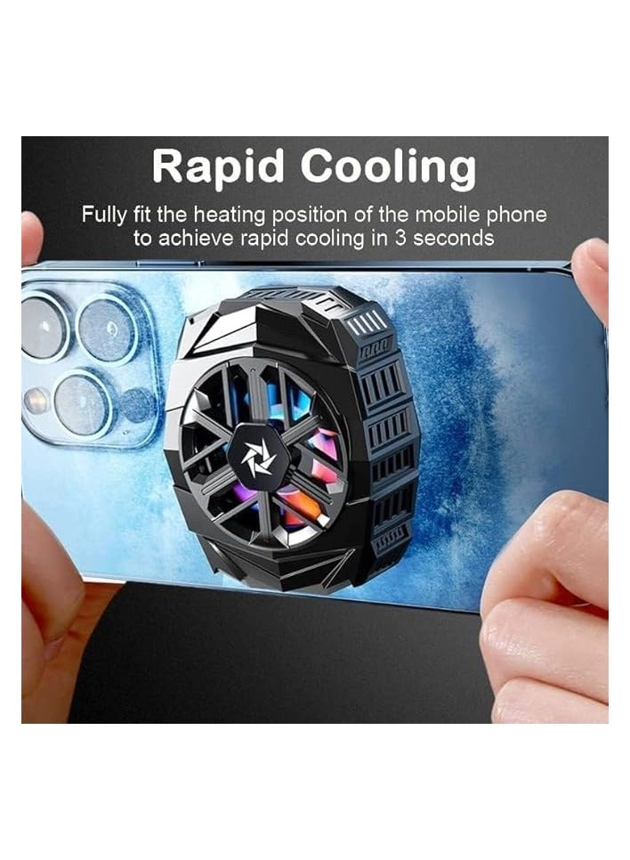 PROMASS Wireless Phone Cooler Fan - Magnetic Built-in Battery Compatible with iPhone Samsung Google Pixel
