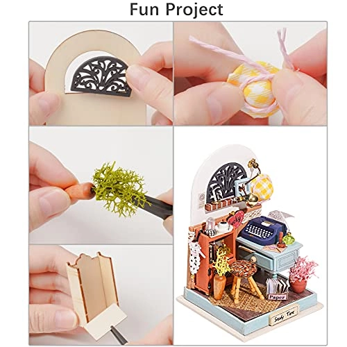 DIY Miniature Furniture Dollhouse Kit - Record Mood