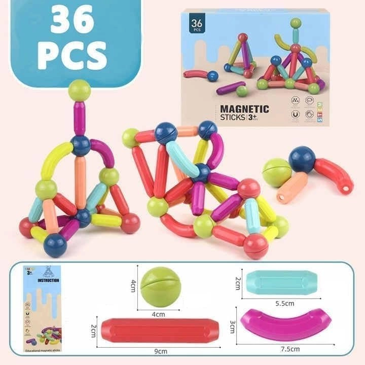 Flexible Magnetic Sticks - 36pcs